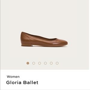 Frye Gloria Ballet Flat- Cognac 7M